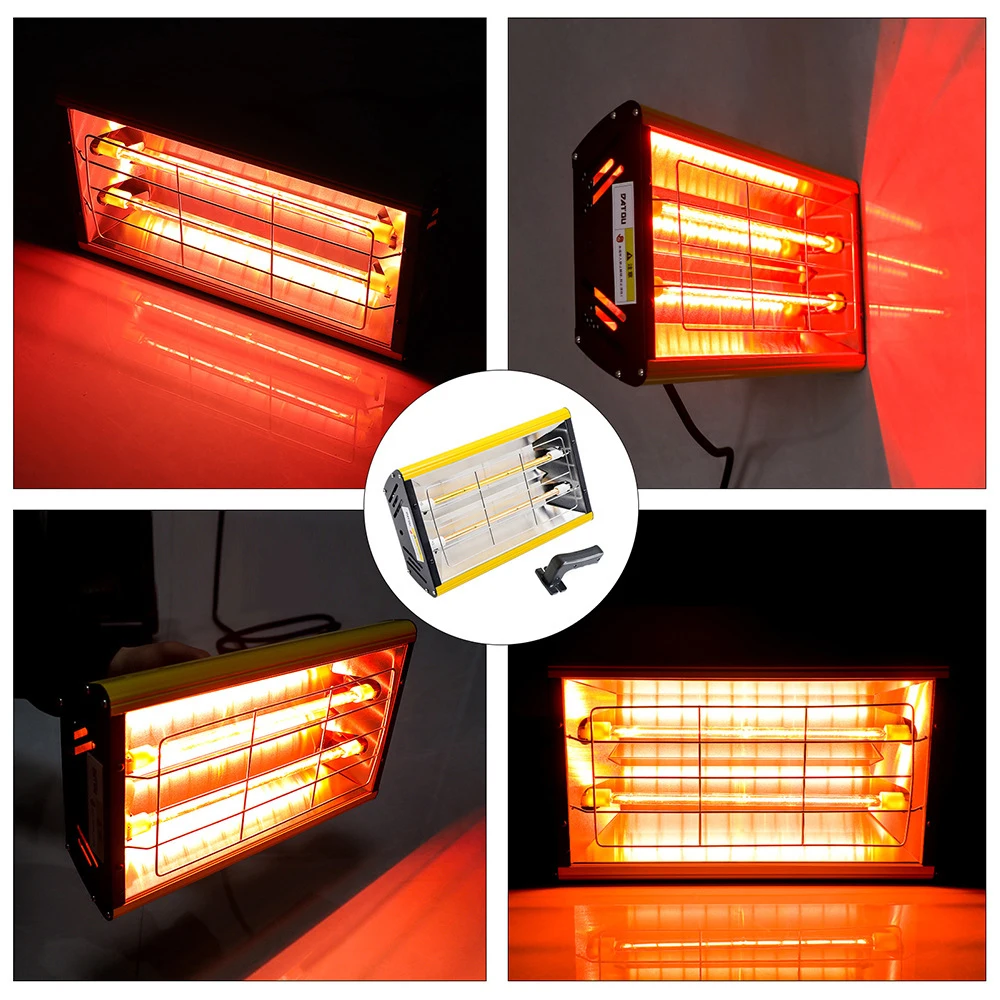 Motorsi 2000 واط جسم السيارة إصلاح مجفف الطلاء سخان الطلاء الأشعة تحت الحمراء الطلاء علاج مصباح يده الأشعة تحت الحمراء الطلاء الخبز علاج مصباح