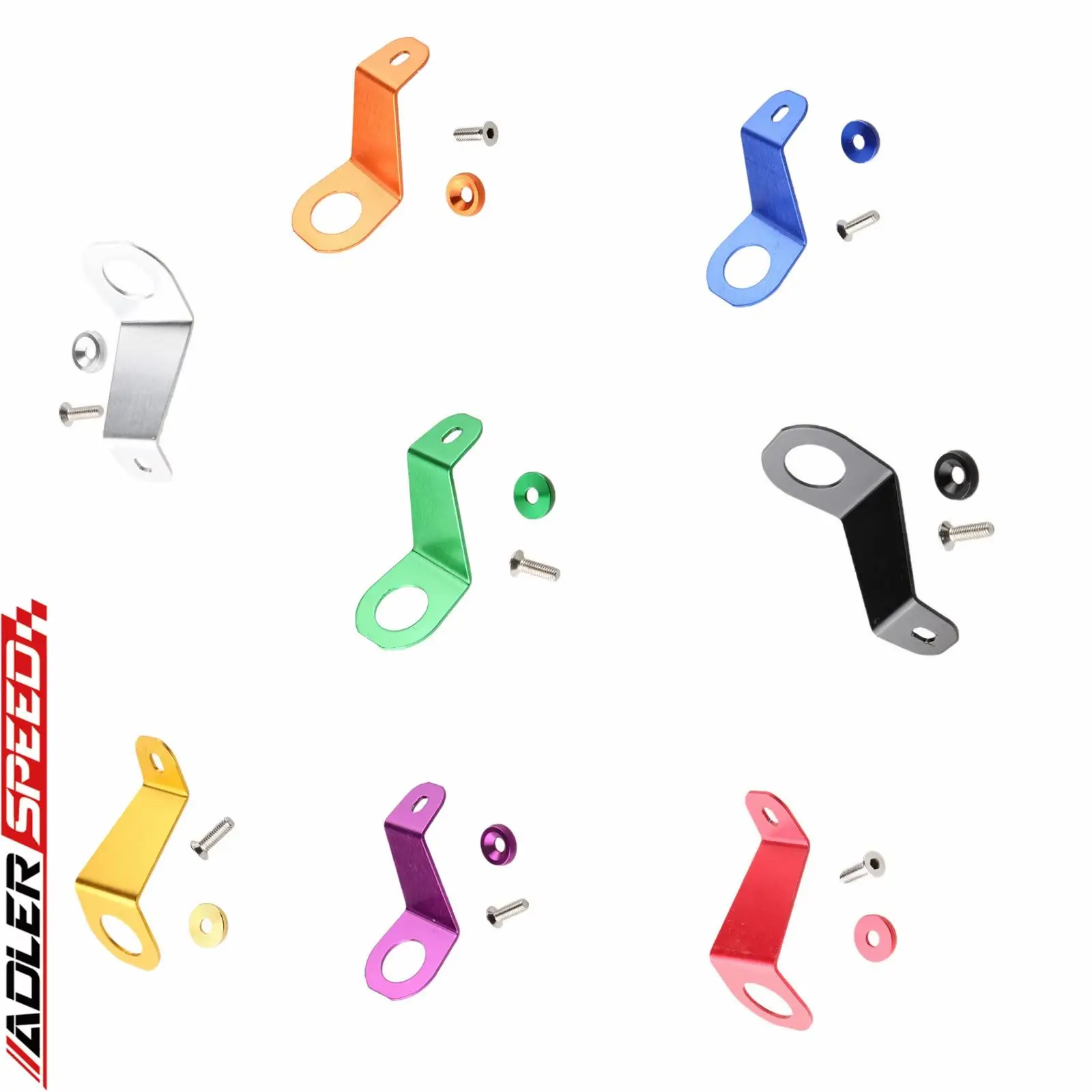 Billet Aluminum Racing Radiator Stay Bracket Kit For 92-95 Honda Civic EG - All Models./ ​93-97 Honda Del Sol - All Models.
