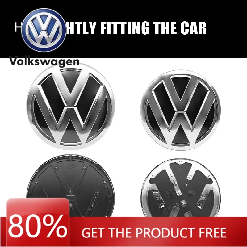 

Для VOLKSWAGEN: 2 шт. эмблемы-значки для передней решетки и задней крышки багажника, декоративные, для Volkswagen Polo 6 6C 2014-2018 гг.