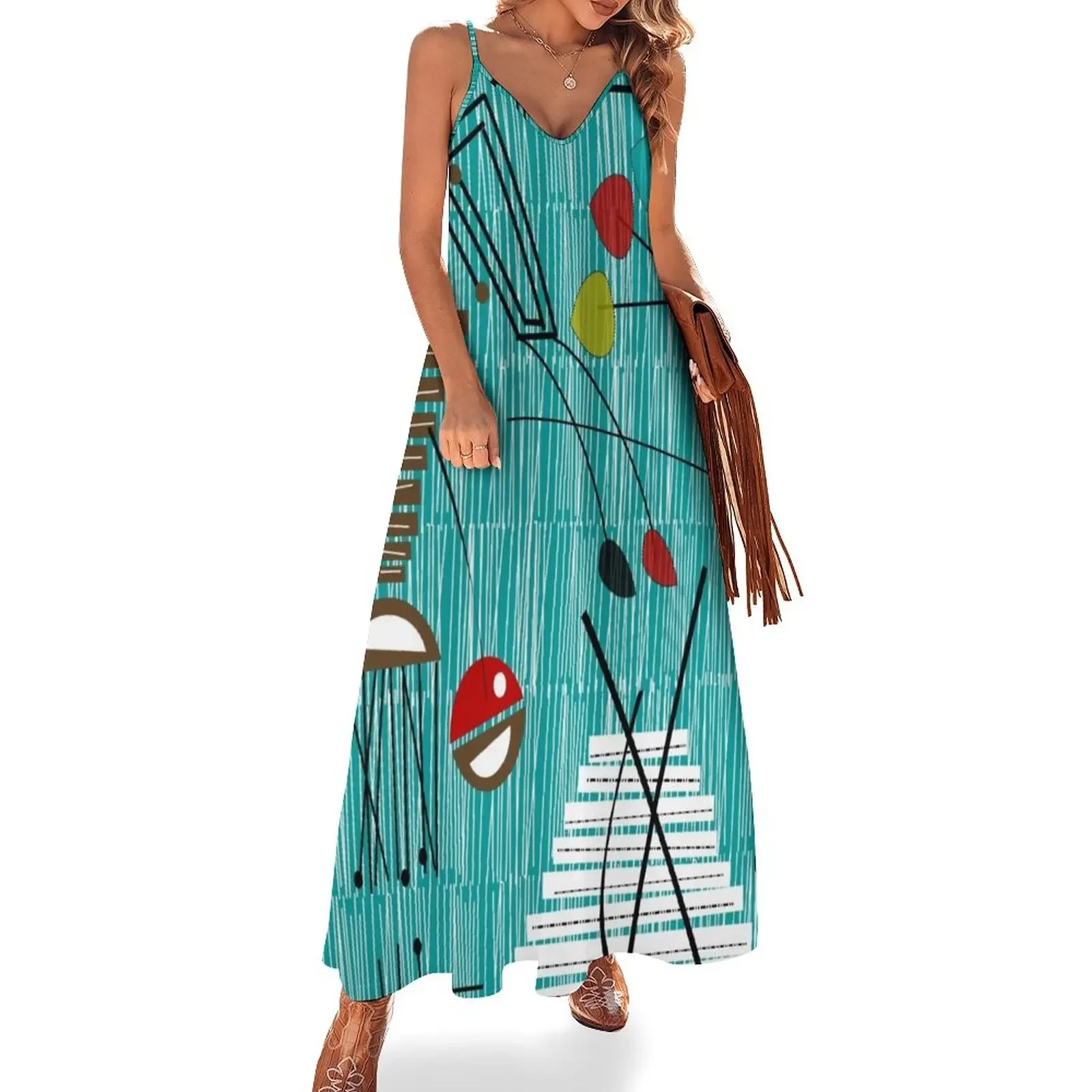 

Mid-Century Tiki Tok Sleeveless Dress Summer dresses for women women clothing 2025 new arrivals Dress