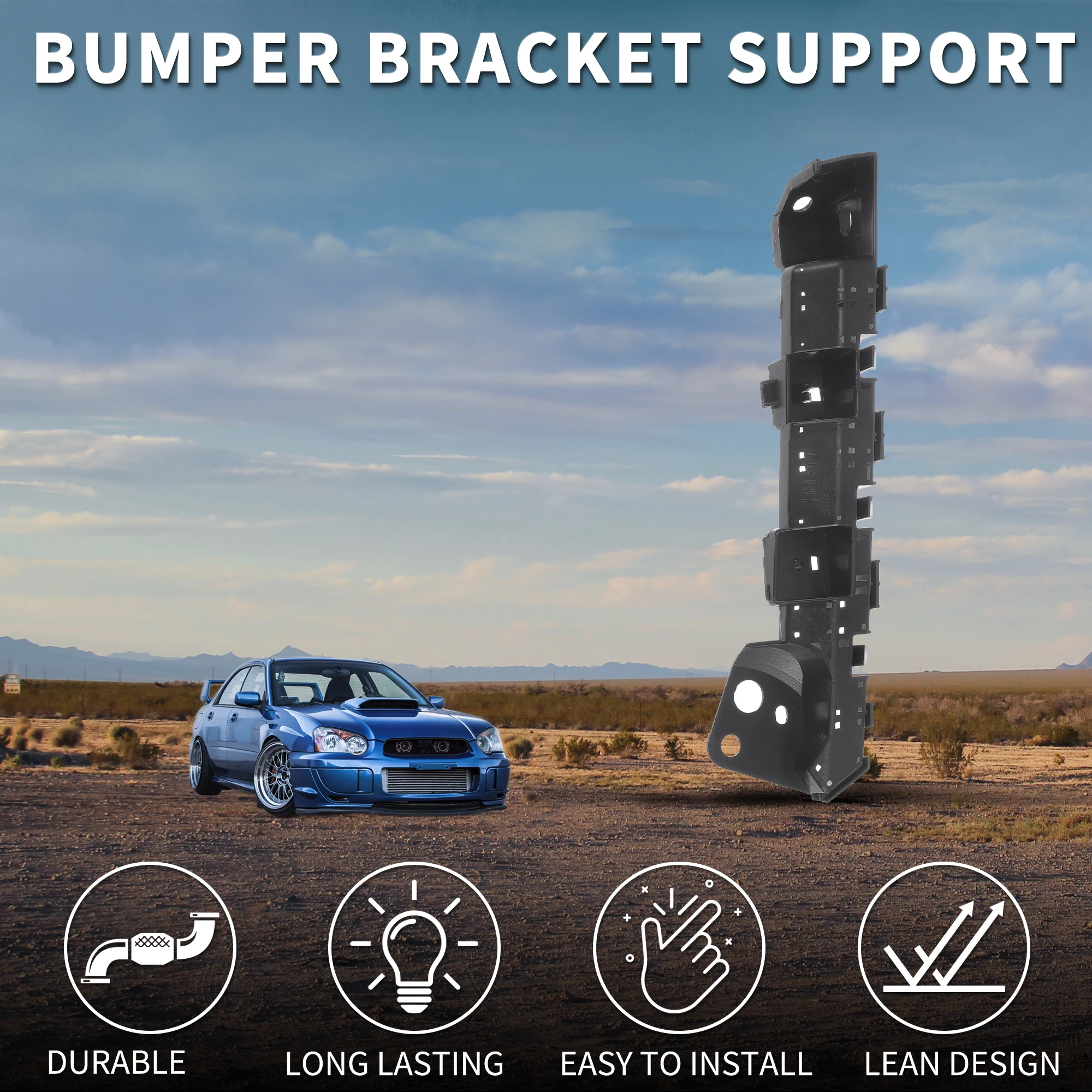 UXCELL Bumper Support Bracket for Subaru WRX 2015 2016 2017 2018-2021 No.57707VA020 Left Right Side Front Bumper Retainer