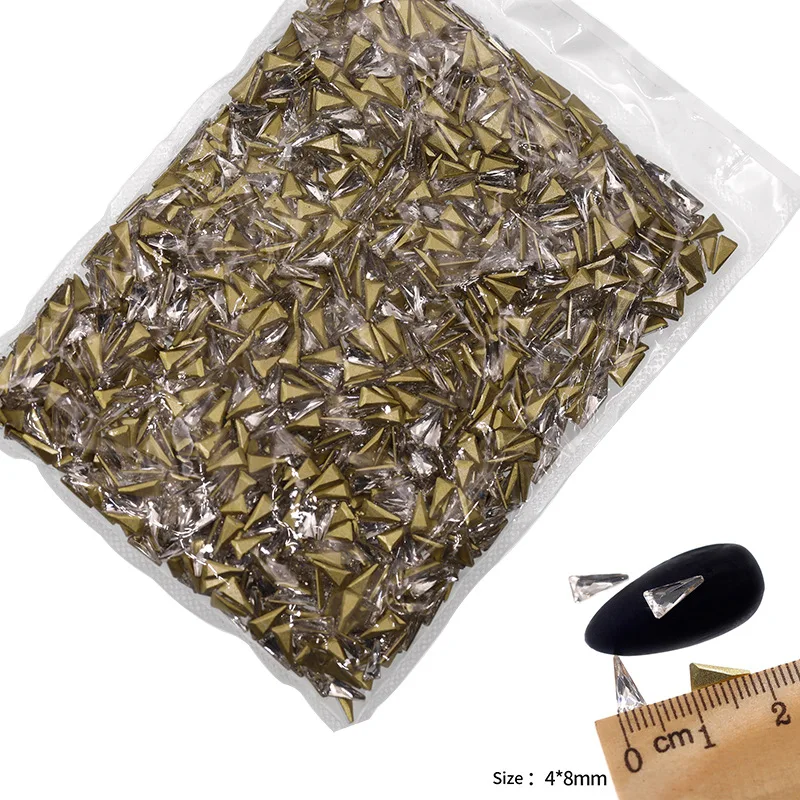 VDD P541-P580 Großhandel 1440 Stück Glas-Kristall-Strass mit flacher Rückseite, Glitzerstein in verschiedenen Formen für DIY-Bastelarbeiten, Nagelkunst und Dekoration – Detail 17