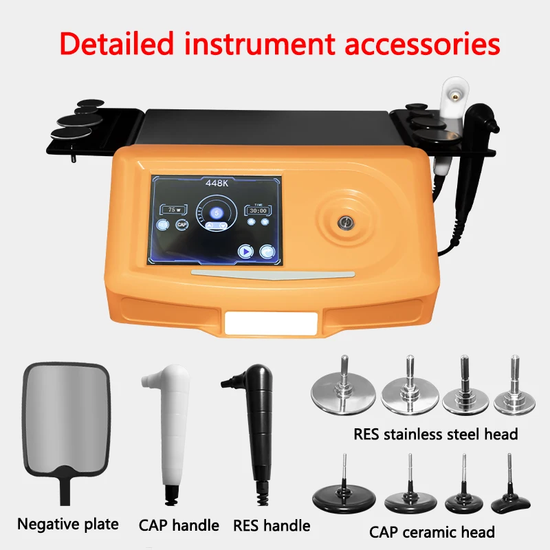 

Portable INDIBA 448k CET RET RF Physical Therapy Deep Warm Relieve Pain Weight Lose Lifts Firming Skin Body Slimming Shap