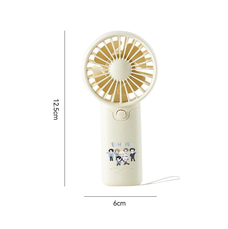 ENHYPEN Portable Fan Convenient Small Fan Summer Pocket Hand-held Fans Lightweight KPOP Men's Team Print Mini Fan Air Coolers - view 6