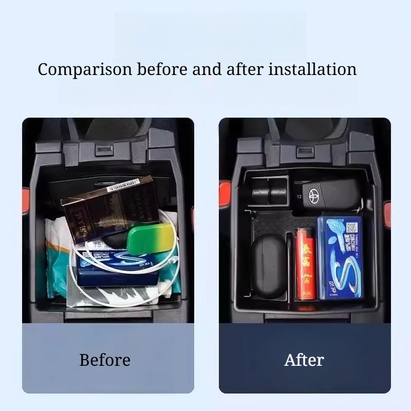 Center Console Armrest Storage Box for Toyota Frontlander 2026, Car Interior Organizer Tray, Armrest Insert Accessories view 2