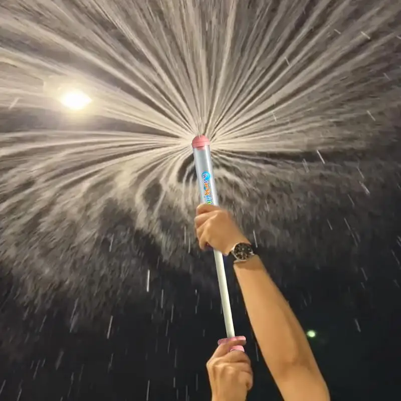 Pistolas de água com efeito de fogos de artifício, brinquedos de imersão de água de longo alcance para piscina, festa de praia, crianças, jogos aquáticos de verão ao ar livre, brinquedos de banho
