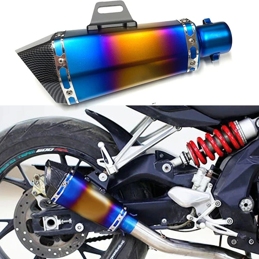 

motorcycle exhaust Hight Quality racing line muffler with DB Killer For GIXXER155 SF250 ZX25R RSV4 MT09 TMAX XMAX125 NVX AEROX