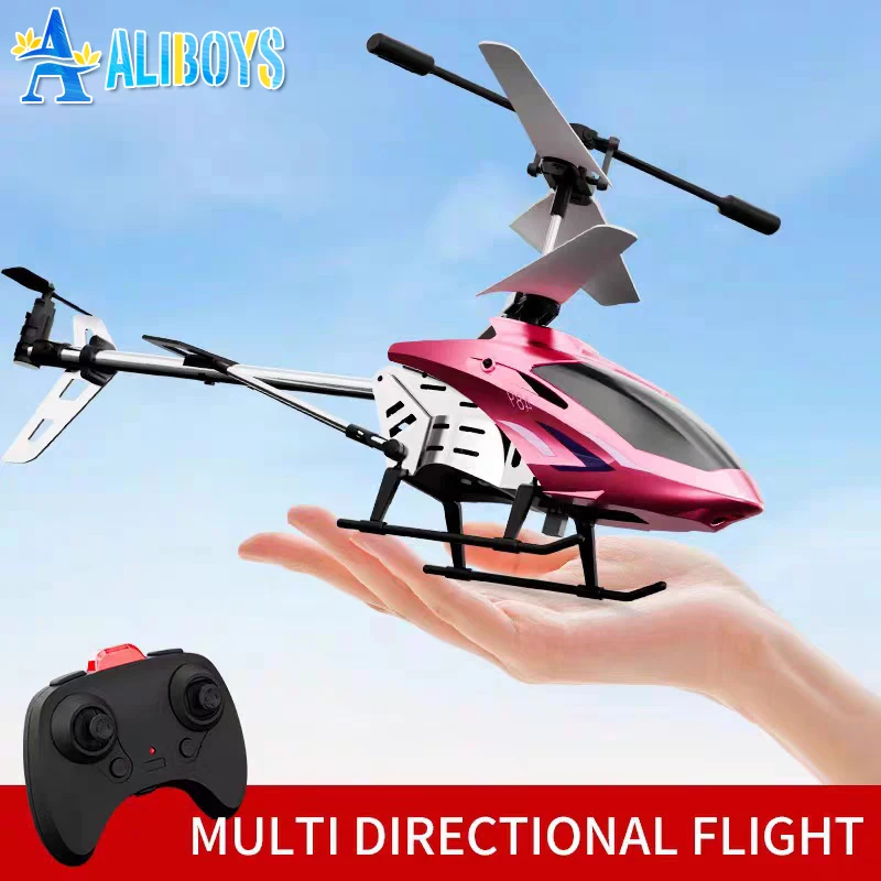 

RC Helicopter 2.5CH 3.5CH Remote Control Alloy Aircraft Fall-Proof Drone Resistant Collision Quadcopter Airplane Model Kid Toy