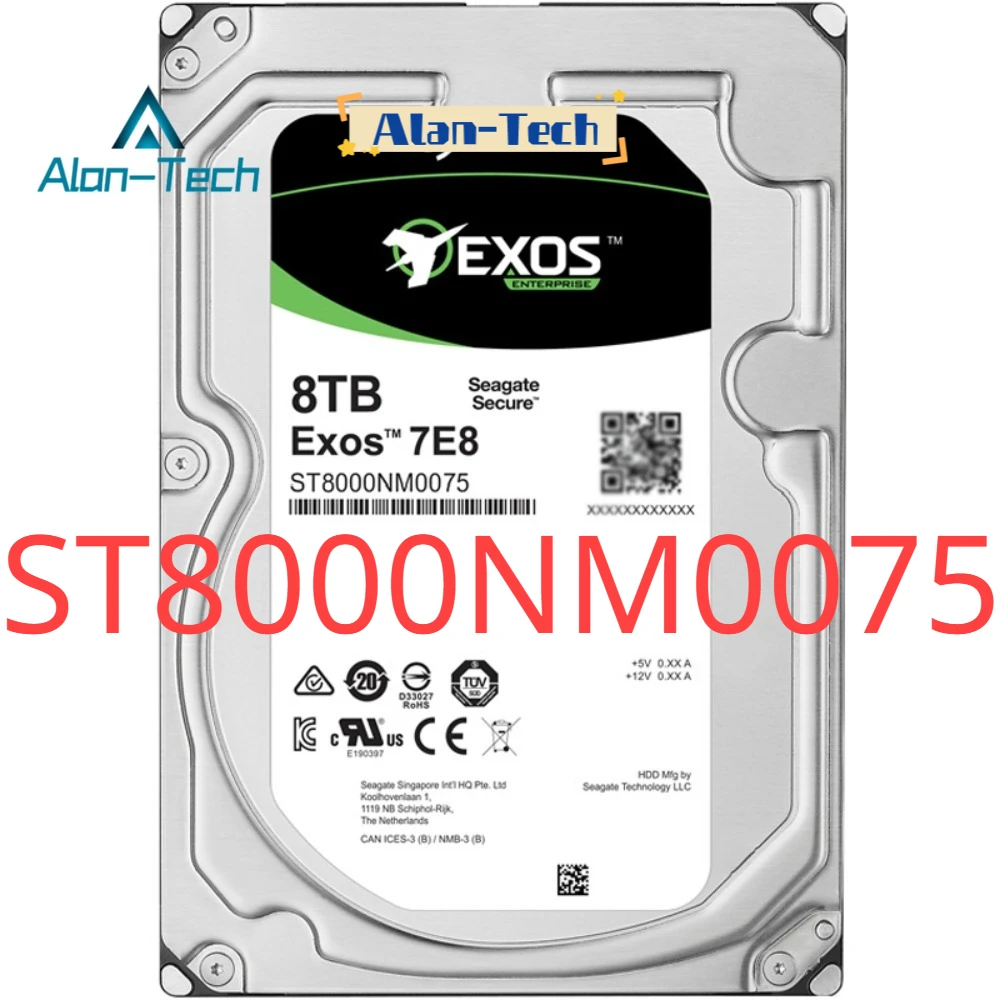 For Sea-gate ST8000NM0075 Exos 7E8  Hard Drive  8TB Internal 3.5