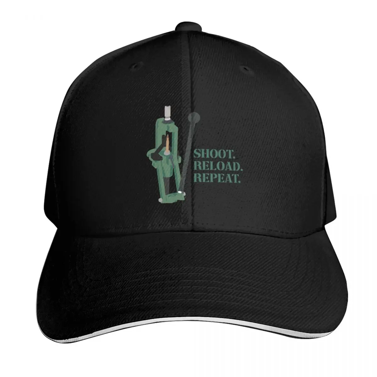 Gorra de béisbol RCBS Brass Reloader Shoot Reload Repeat para hombre, gorra de golf Hip Hop, nueva gorra elegante para hombre y mujer
