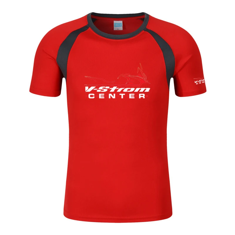V strom Dl1000 Dl650 Adventure Motorcycle 2022 Men\'s New Summer Raglan Sleeve T-shirt Short-sleeve Round Neck Cotton Casual Tops