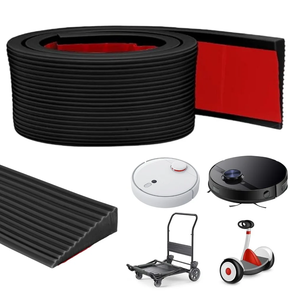 1PC Door Sill Ramp | Easy Installation for Robotic Vacuums, Scooters Durable Threshold Transition Strip for Home & Office