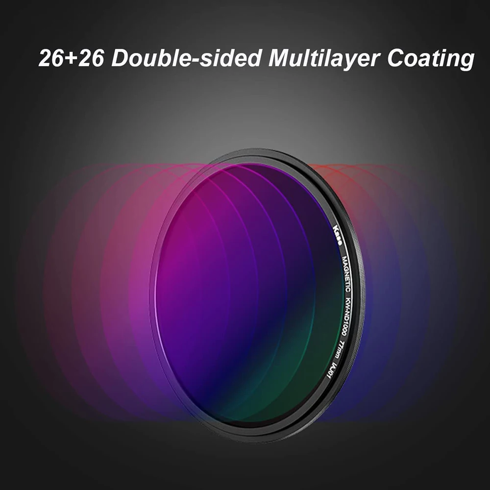 Kase Wolverine Magnetic ND100000 16.6 Stops Neutral Density ND Filter with Adapter Ring for Camera Lens Solar Eclipse image 4