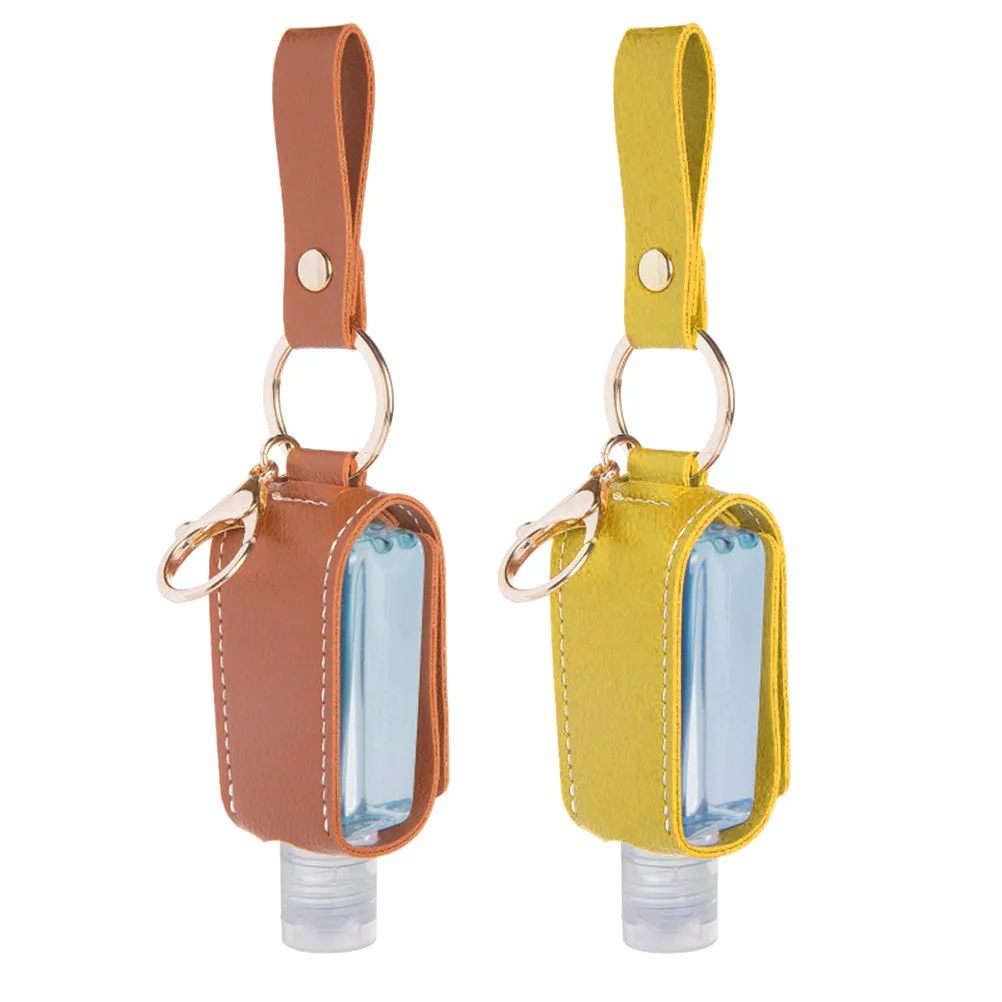 

Набор из 2-х пустых дорожных флаконов-брелоков: портативные многоразовые емкости для геля для рук, парфюма, жидкостей – идеальный подарок