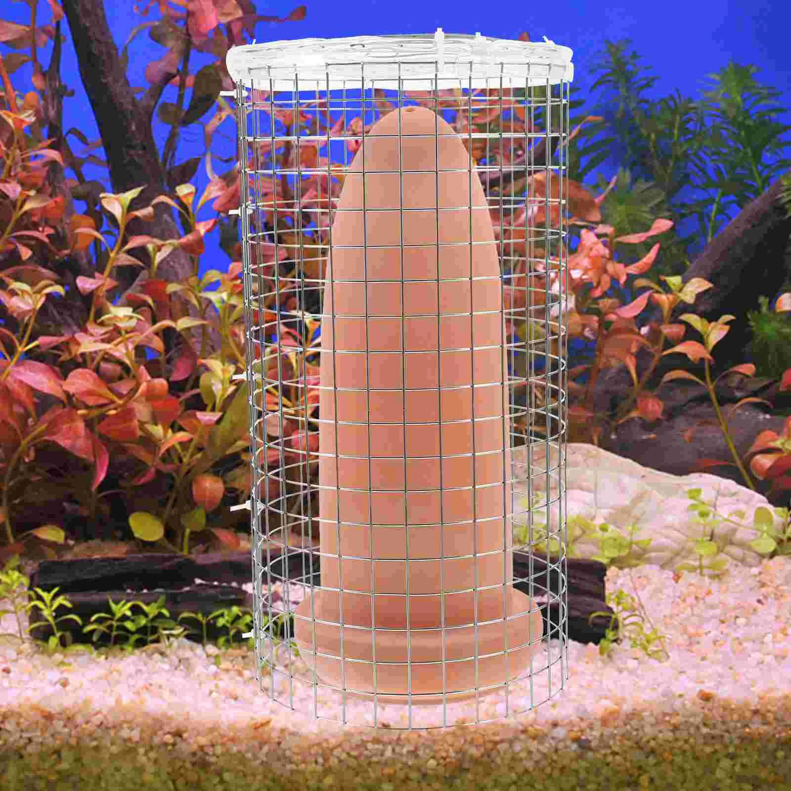 

Spawning Bucket Aquarium Decoration Large Clay Pot Isolation Net for Fish Shrimp Breeding Tank nament Fits Most Tanks