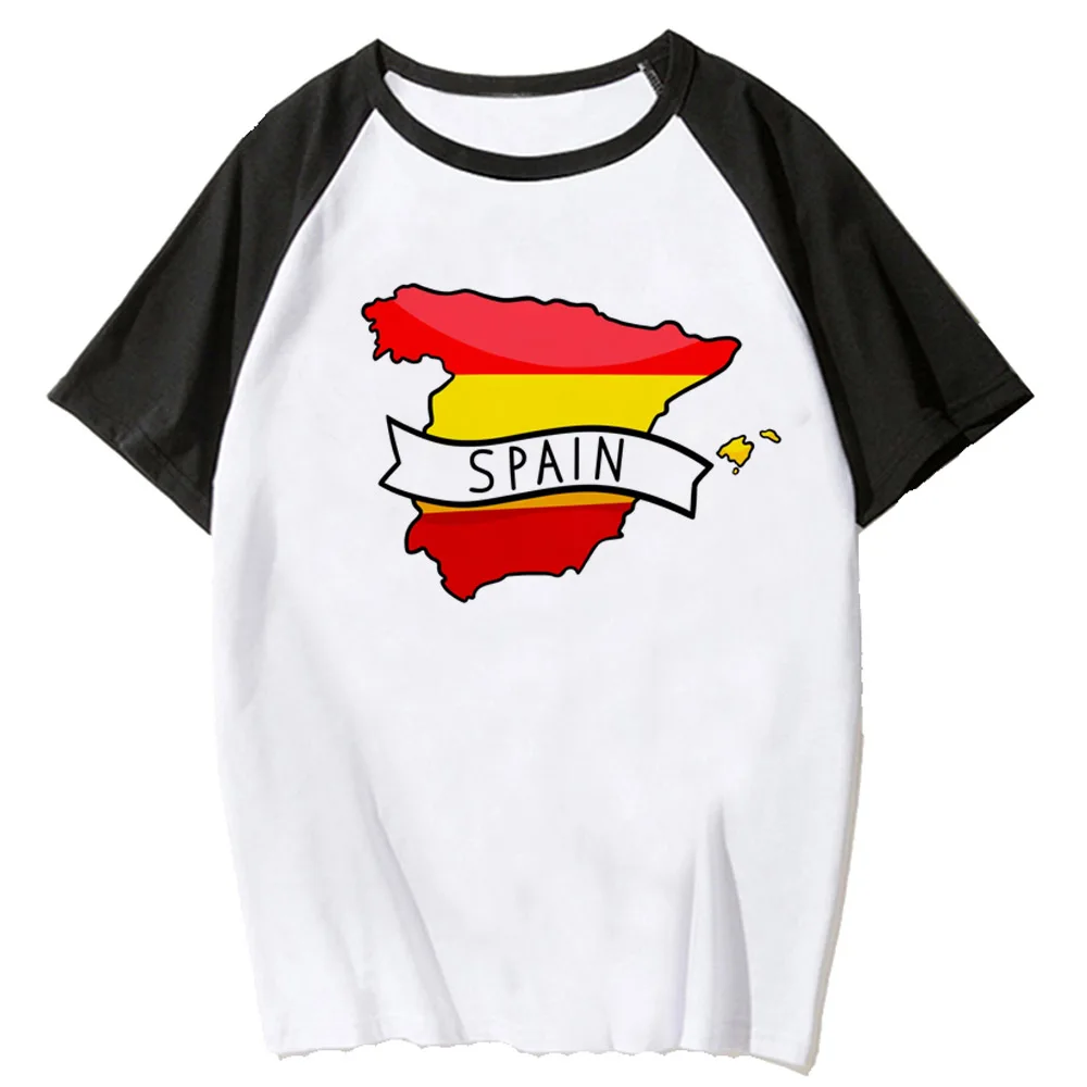 Spain tshirt women streetwear summer manga top female anime clothes