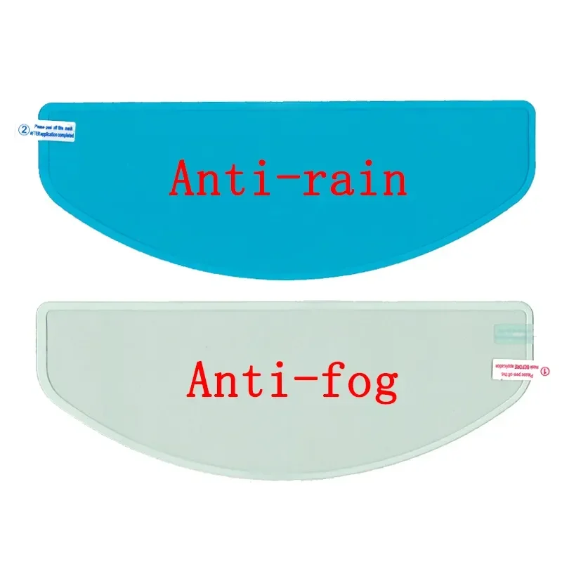 2PCS Motorcycle Helmet Clear Rainproof and Anti-fog Film Safety Driving Durable Nano Coating Sticker Film Helmet Accessories