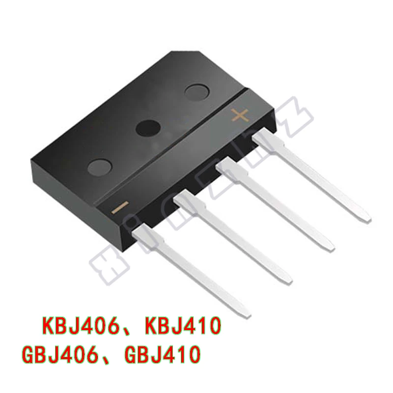 5PCS KBJ410 KBJ406 GBJ410 GBJ406 100% New Single-Phase Bridge Rectifiers 4A1000V