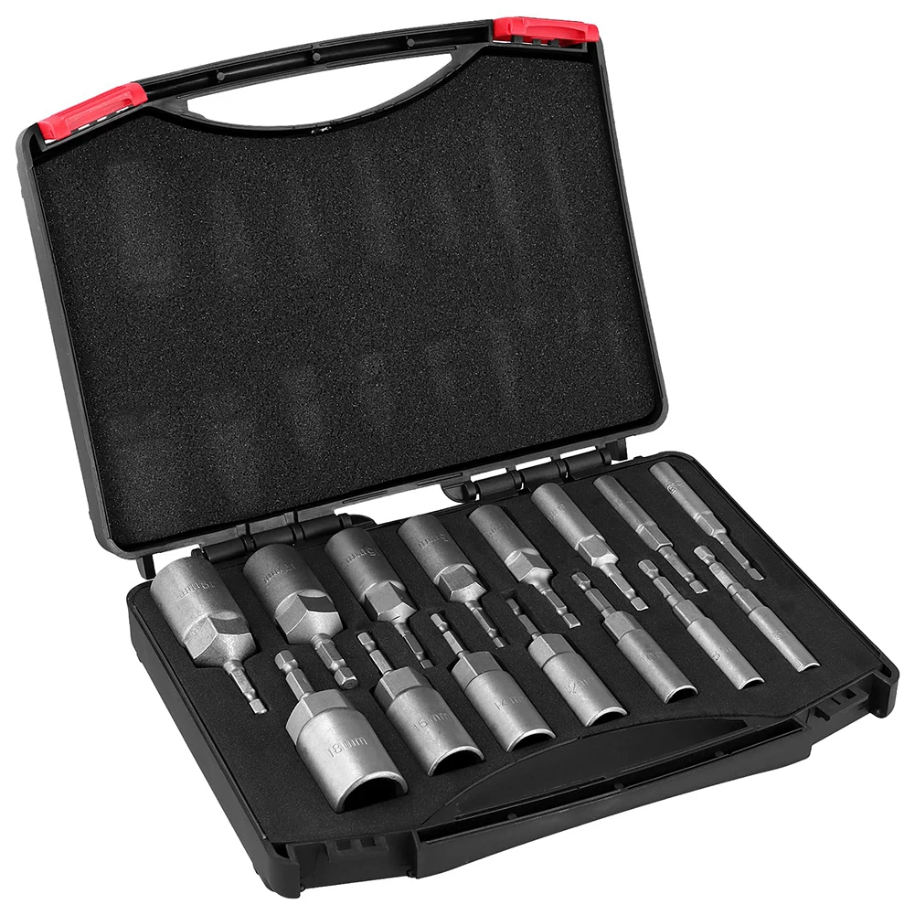 

15 Piece Socket Adapter Set Socket 15-Piece Set 5.5 6 7 8 9 10 11 13 14 15 16 17 18 19 Mm Hexagonal Socket Set