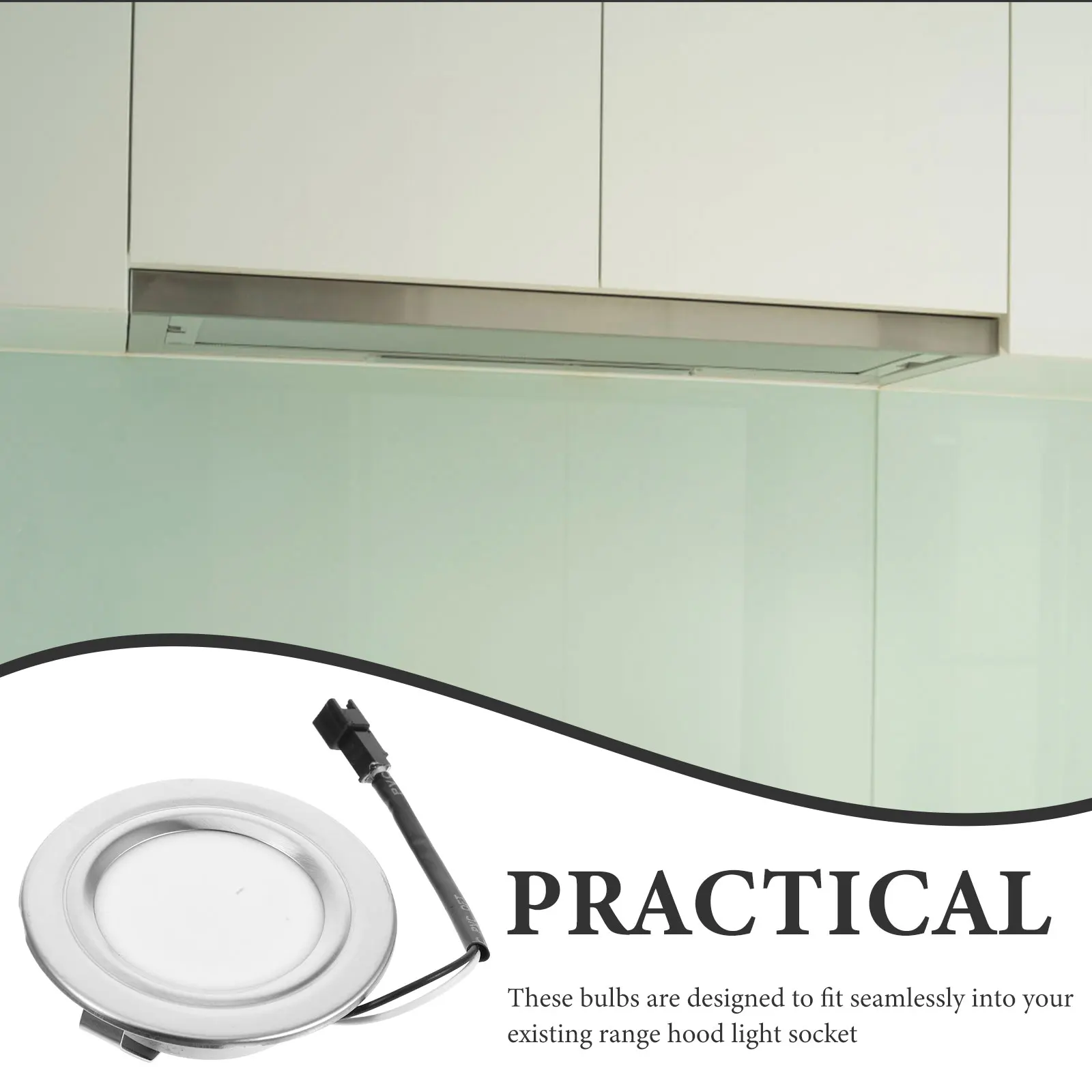 LED Smoke Hood Bulb High Brightness Waterproof Design for Range Cooker Replacement Fits Various Hoods LED Bulbs Halogen Puck