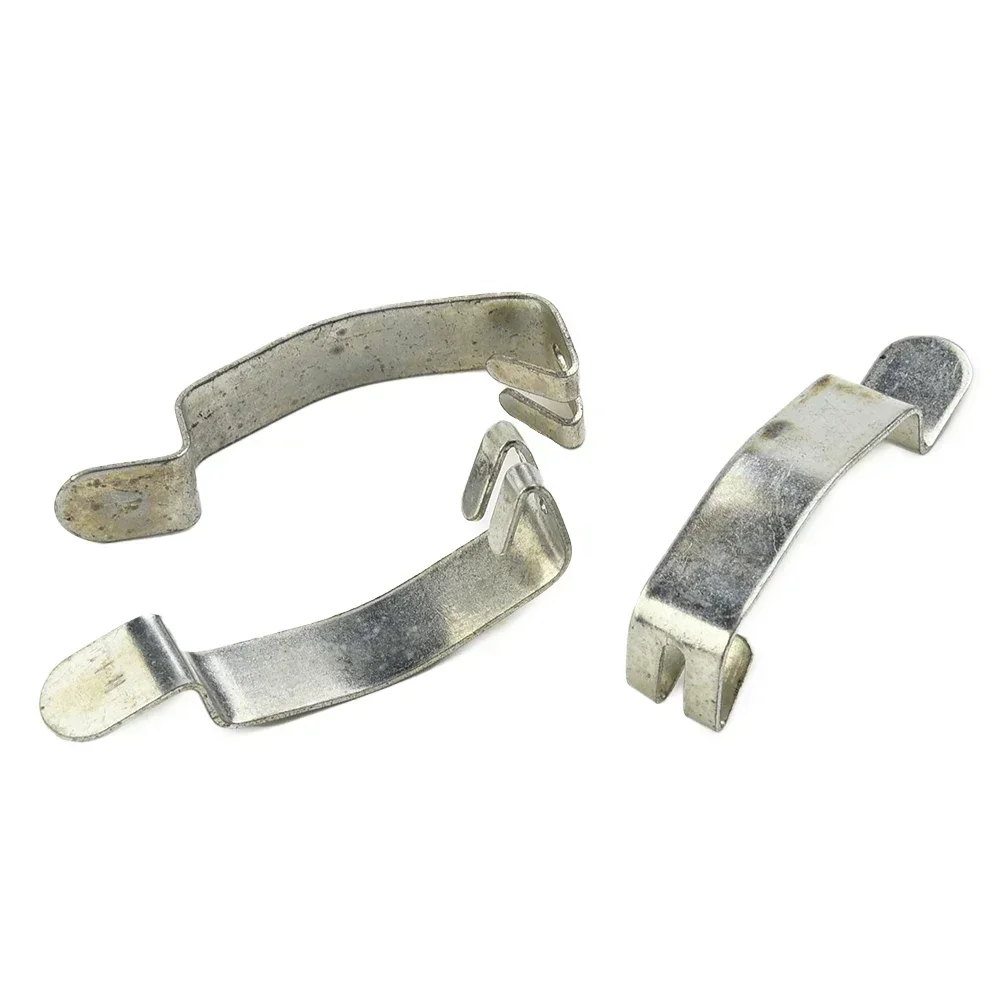 Air Filter Spring Clip Silver Stainless Steel 3 Pcs 4.2cm Length Direct Replacement High Quality Housing Box Clamp