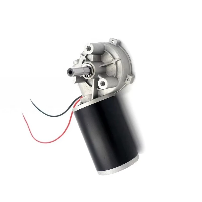 

63JSX-63ZY 12V 24v miniature DC worm gear motor with hollow shaft, high torque and low noise
