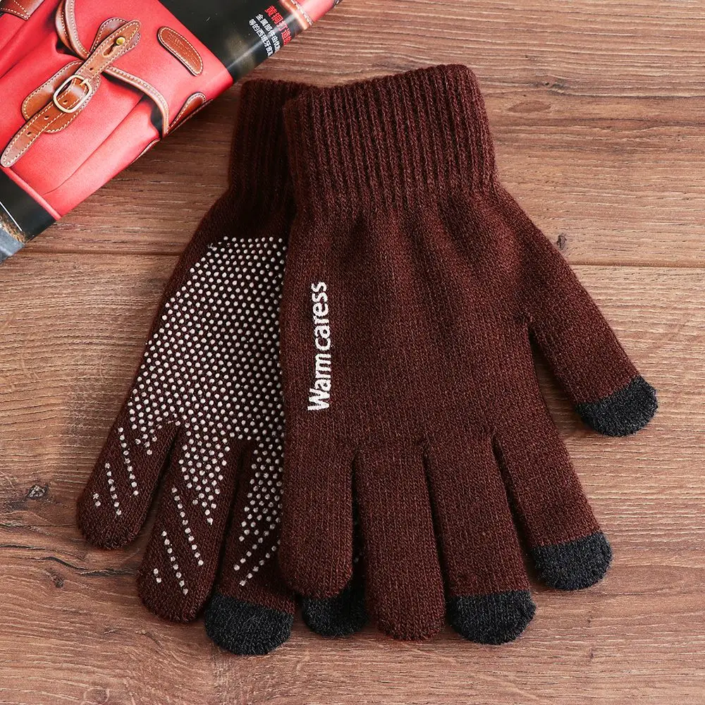 Guantes de pesca lana tejida antideslizantes pantalla táctil cálidos - imagen 5