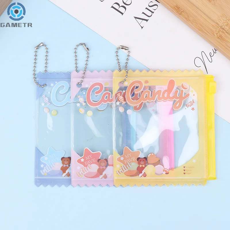 5pcs Candy Bag Props Large Badge Storage Display Bag Pendant Protective Shell Card Doll Bag