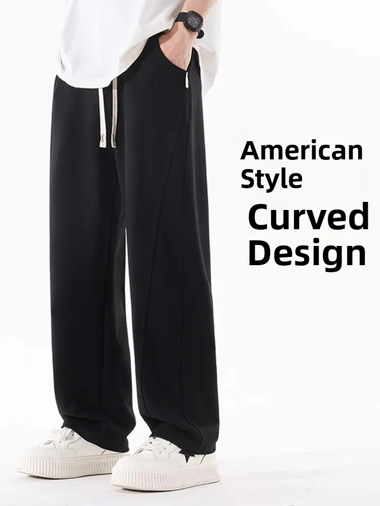 

Aymelon Men's Slim Fit Casual Straight Leg Pants Summer Breathable Loose Comfortable Sports Sweatpants Trendy Vintage America...