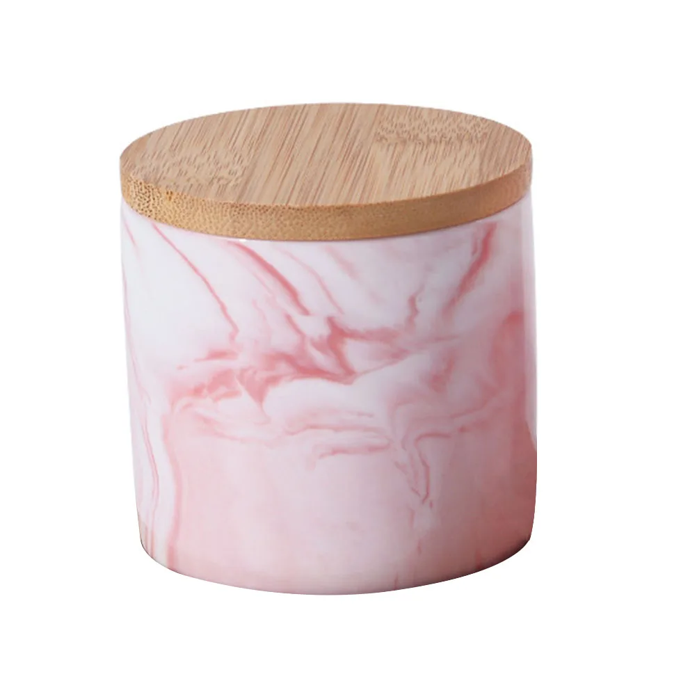 

Ceramic Tea Canister Set Pink Household Storage Containers Lids Food Multi Function Practical Easy Clean Simple Design