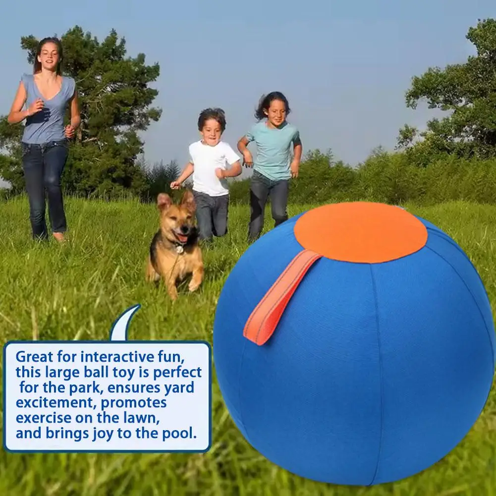 Dogs Herding Ball Toy Outdoor Large Inflatable Ball Toy Herding Ball Resistant Toy With Air Pump