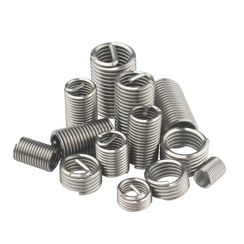 M1.6 M2 M2.5 M3.5 M4 M5 M6 M8 M10~ M24 Stainless Steel Coiled Wire Helical Bushing Set Threaded Inserts Screw Thread Repair