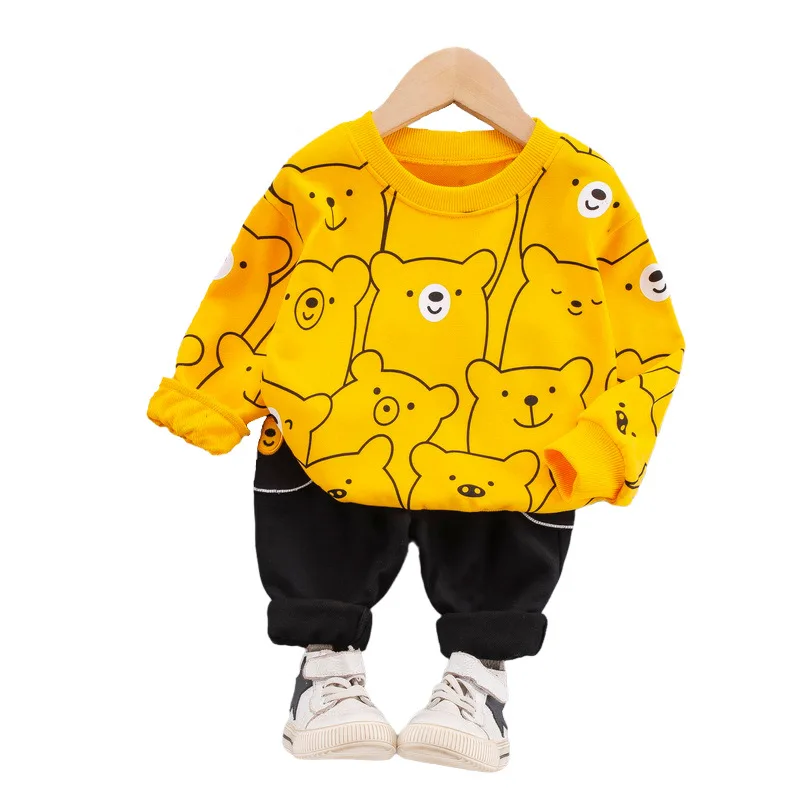 

Autumn Boys Suit Long Sleeve Cartoon T-Shirt + Pants Children's Clothing 2 Piece Baby Boy Sports Set