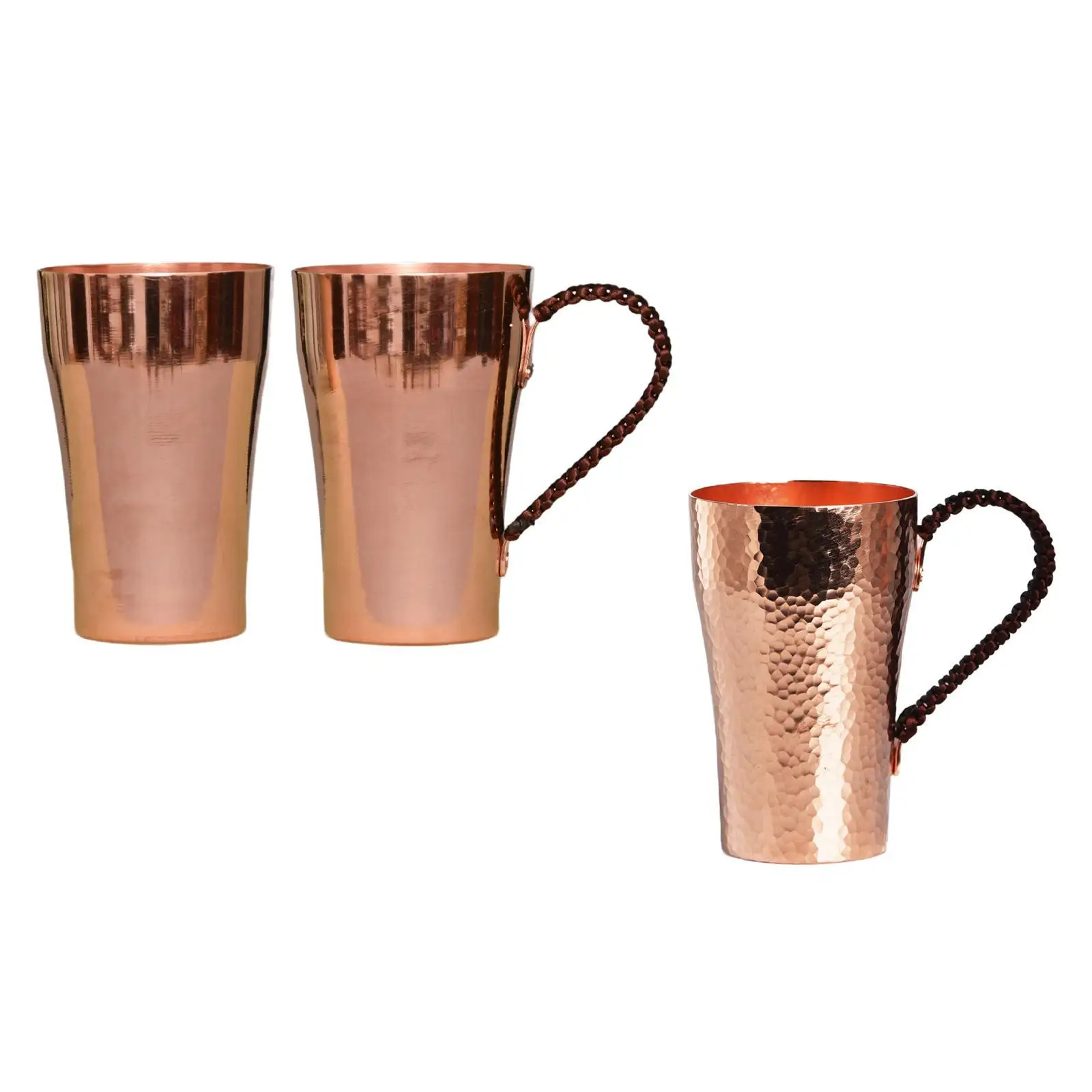 Pure Copper Cup Copper Mug 400ml Thickened Copper Tea Mug Copper Water Cup Copper Tumbler Cup for Party Home Milk Restaurant