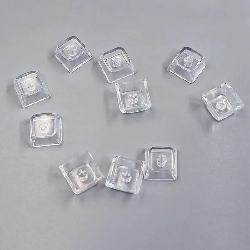 918C Pha Lê Trong Suốt Bàn Phím Cơ Phím Trống Backlit Phím Mũ XDA Hồ Sơ Cho Cherry Gateron Kailh 20 Chiếc