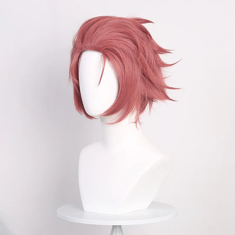 Blue Prison Anime Cosplay Wig Pink Large Backcomb Upturned Style Xishi Ya Cosplay Wig