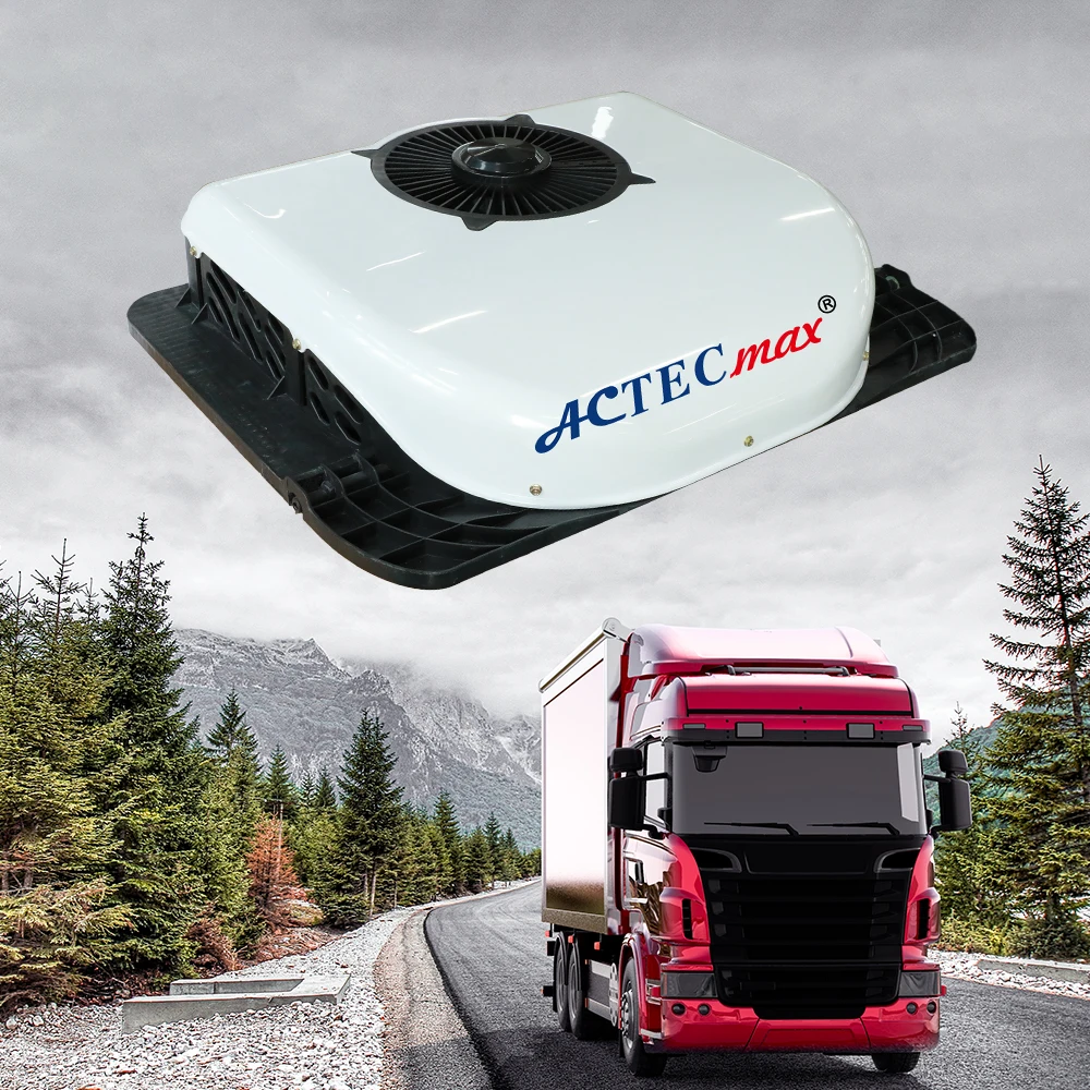 White 24V Air Conditioner AC.161.128 Truck Air Conditioning System 2000W Battery AC Electric Rooftop Integrated Parking Cooler
