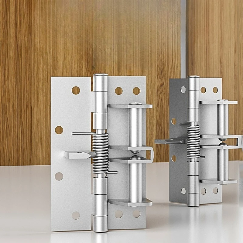 Multifunctional 3 In 1 Heavy Duty Automatic Door Closer,Self Closing Invisible Doors Spring Hinges,90° Positioning Door Stopper