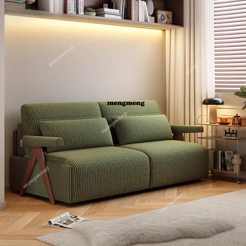 Hot sales High-end flipped Nordic small apartment with mattress, living room sofa bed folding integrated dual-use single double