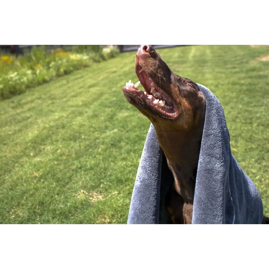 منشفة تجفيف من الألياف الدقيقة فائقة النعومة وعالية الامتصاص للكلاب والقطط والحيوانات الصغيرة مثالية لتجفيف ما بعد الحمام أثناء السفر #5