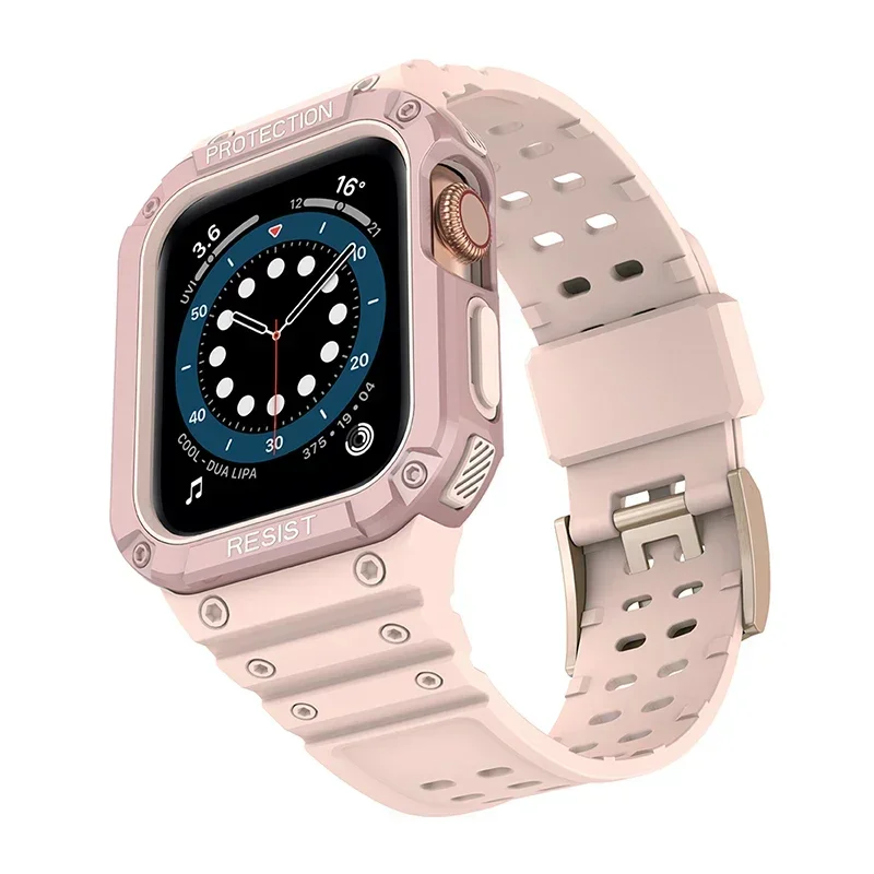 Band Case for Apple Watch 45nmm 49mm 44mm 41mm 40mm Bracelet TPU for Iwatch Ultra 7 8 6 5 4 Wristband Sport Strap Accessories