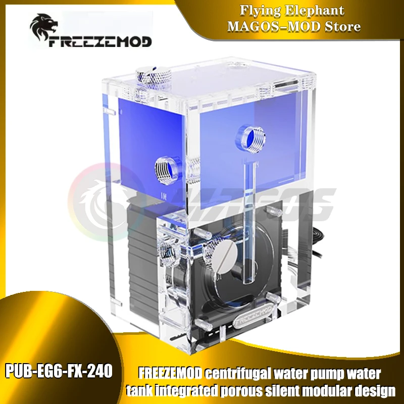 FREEZEMOD Квадратный резервуар – обзор и цена Aio Pump Reservoir Combo