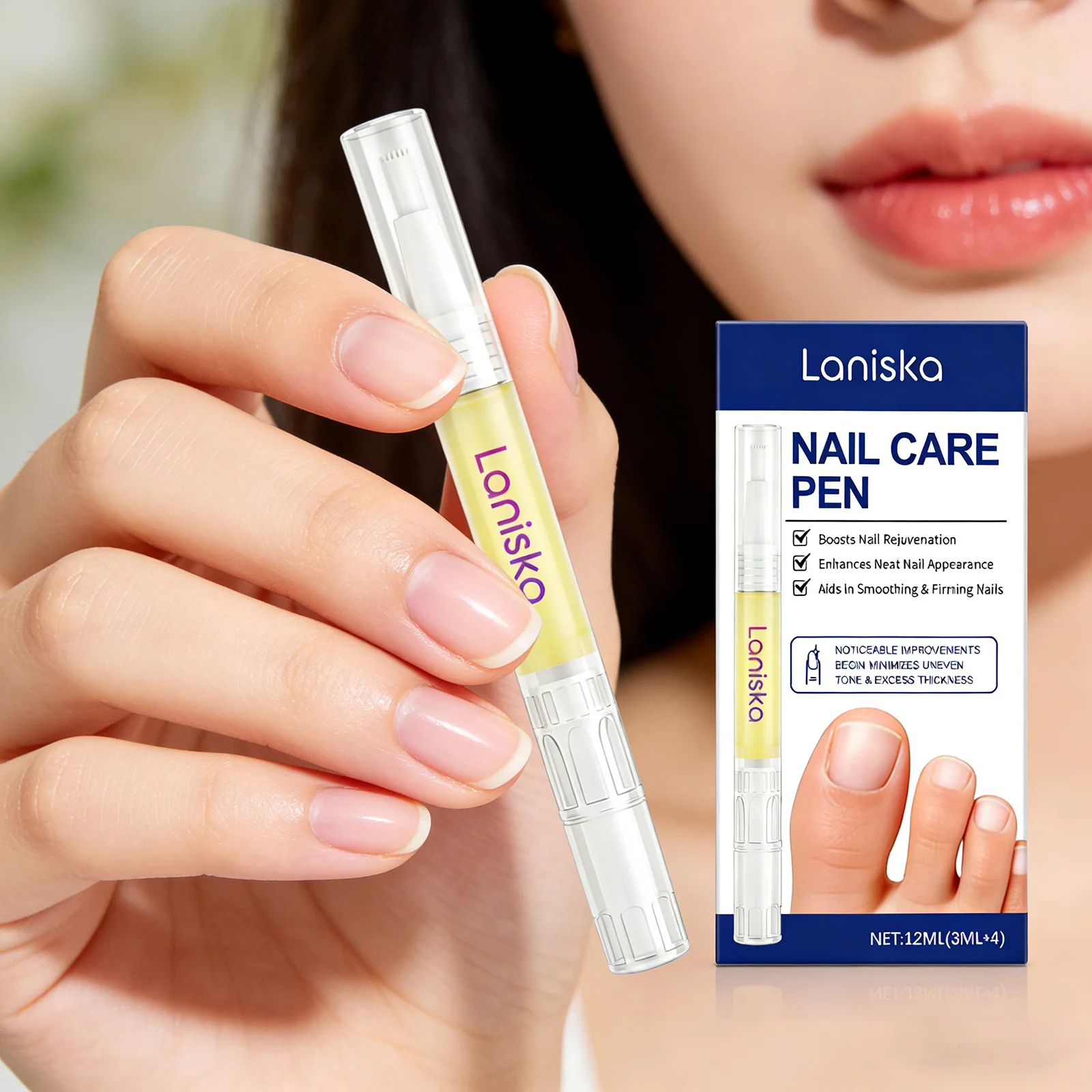 Nail Care Pen Exfoliate Anti Cracking Remove Dead Skin Repair Strengthen Dry Damaged Treatment Moisture Nail Growth Care Tools