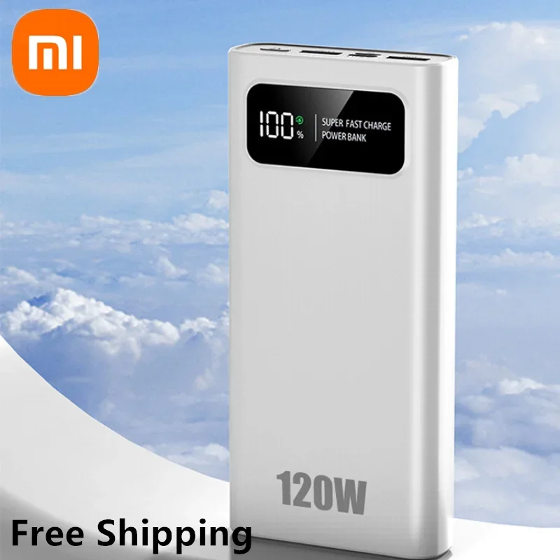 Xiaomi 200000mAh 120W Portable Power Bank Super Fast Charging PowerBank High Capacity Mobile Power For iPhone Samsung Huawei New