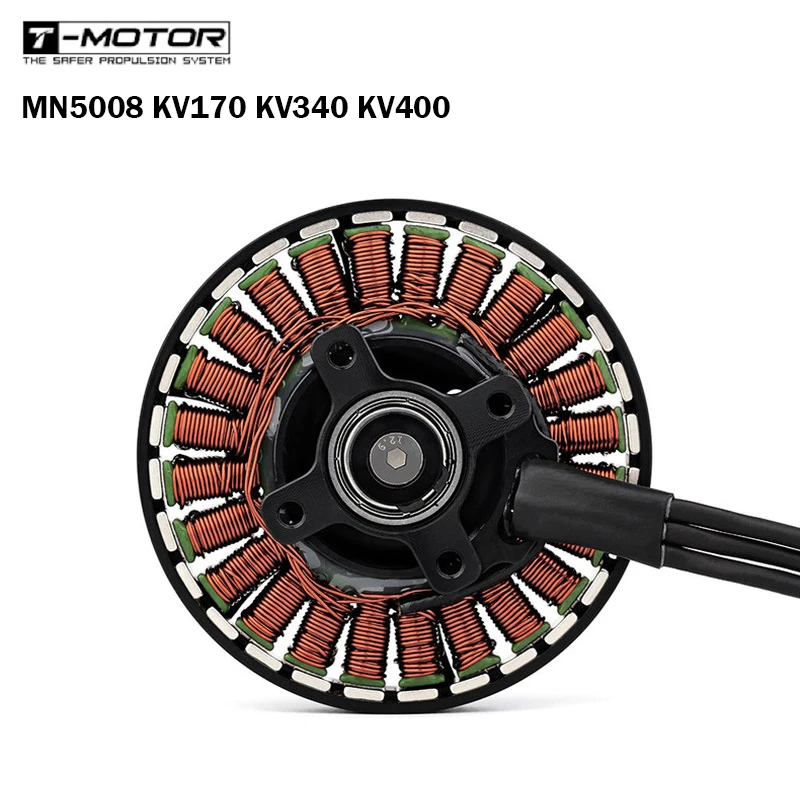 T-motor MN5008 KV170 KV340 KV400 Brushless Motor Antigravity light & Efficient 6-12S 4.2KG Max Trust P17x5.8 / P18x6.1\