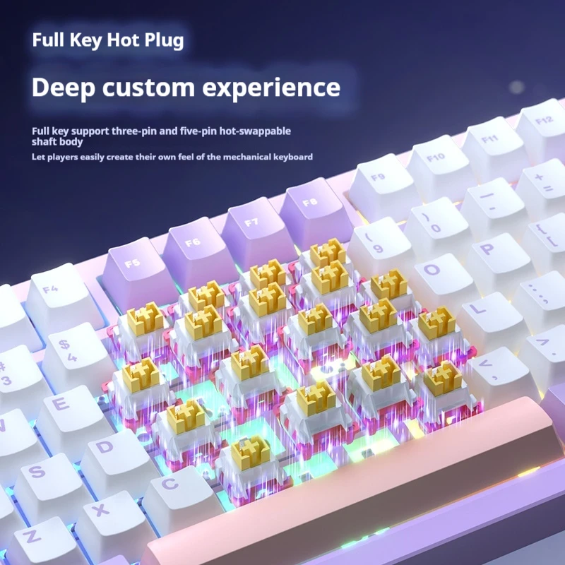 Leobog Hi86 Keyboard Mekanis Nirkabel 3Mode Hot Swap Paduan Aluminium 2.4G/Bluetooth Aksesori Keyboard Gaming Kustom