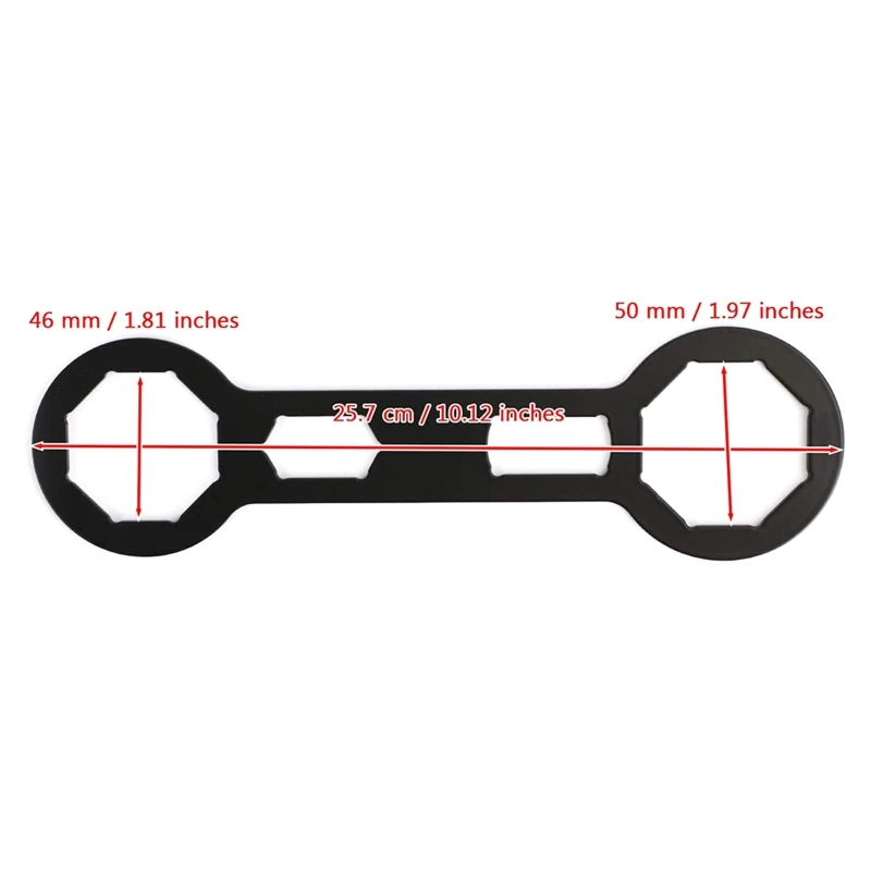 Motorcycle Suspension Tool Industrial Grade Fork Wrench 46mm/50mm 1.81in/2.16in Suitable for CRF250R CRF450R Drop Shipping