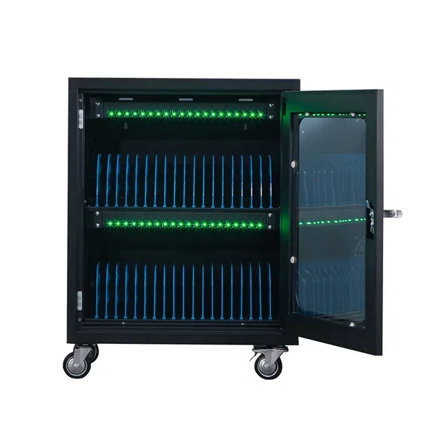 

School Notebook Tablet Charging Cabinet Movable Laptop Storage And Charging Trolley With UV Light