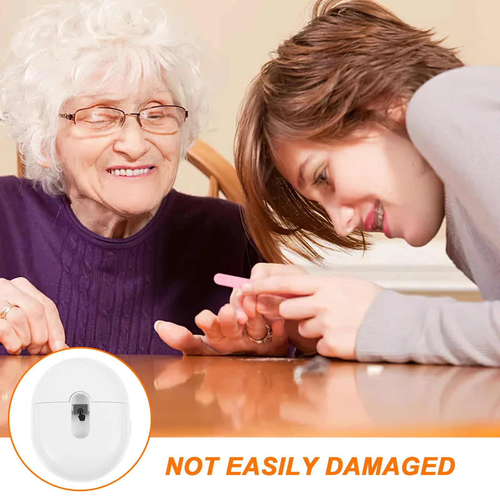 

Electric Nail Clipper Automatic Nail Trimmer Small Compact Design Safe Precise Clipping for Elderly