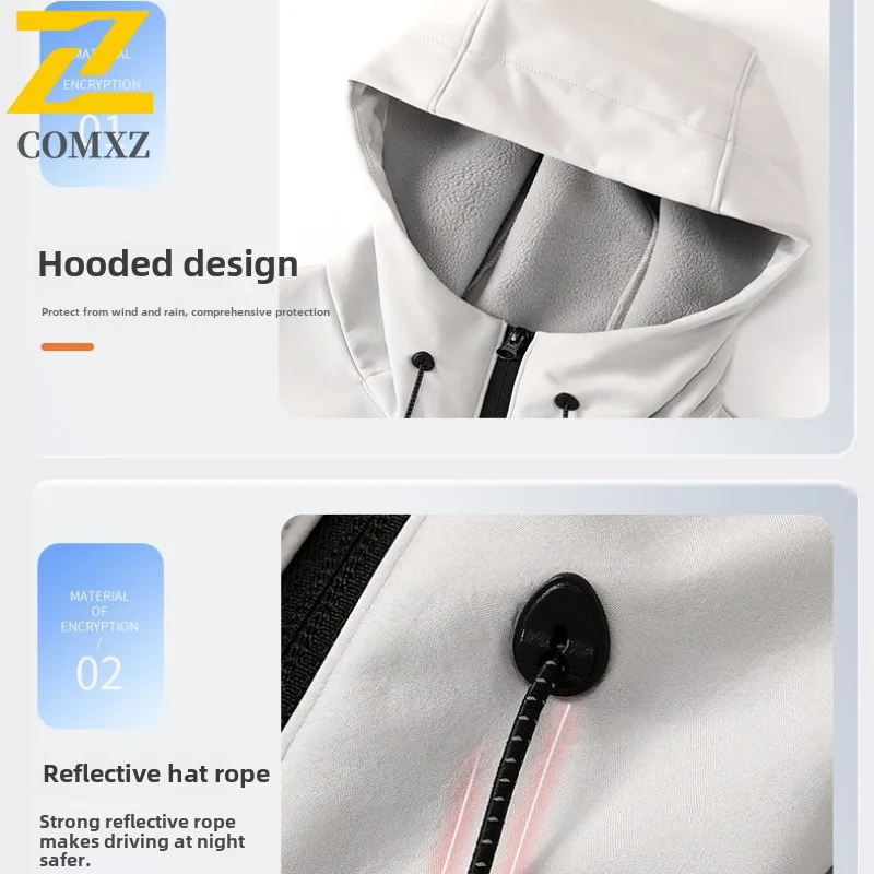 Autumn Soft Shell Jacket Men's Women Techwear Brand Functional Waterproof Windbreaker Coat Outdoor Travel Camping Hooded Jackets